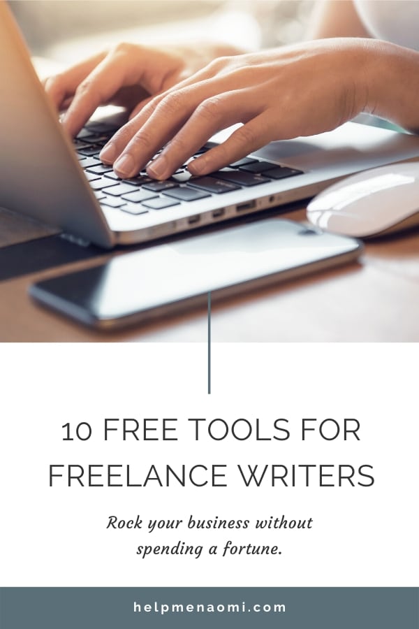 10 Free Tools for Freelance Writers blog title overlay