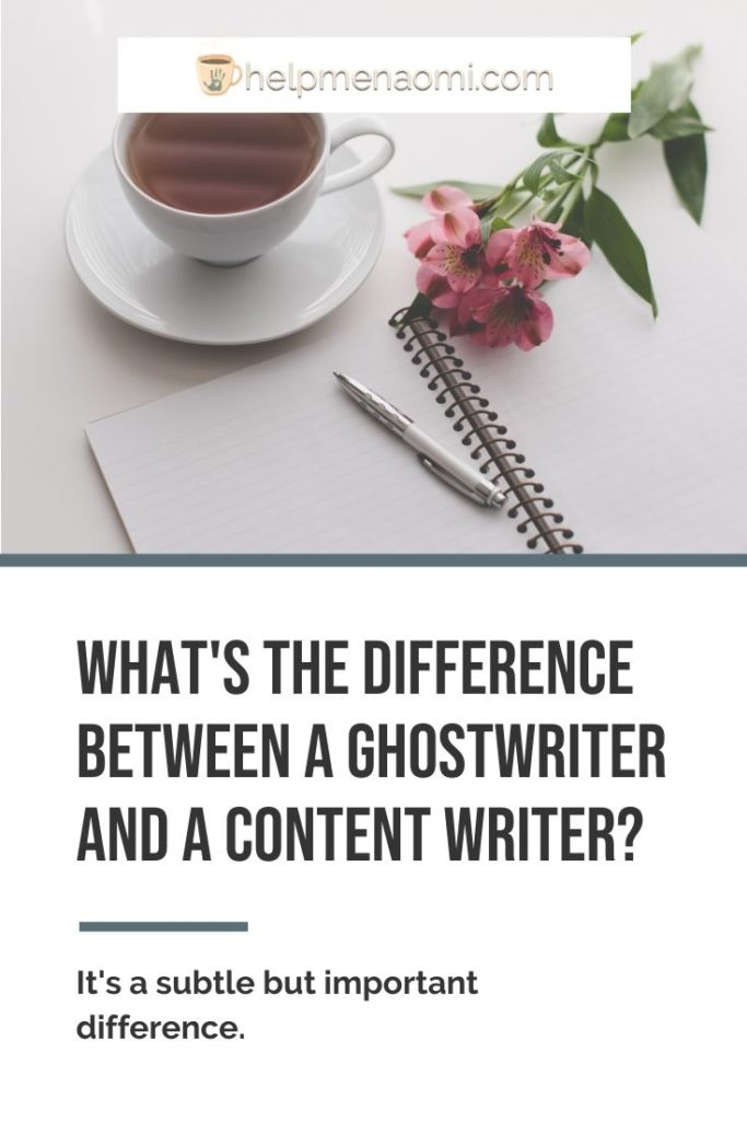 What's the Difference Between a Ghostwriter and a Content Writer blog title overlay