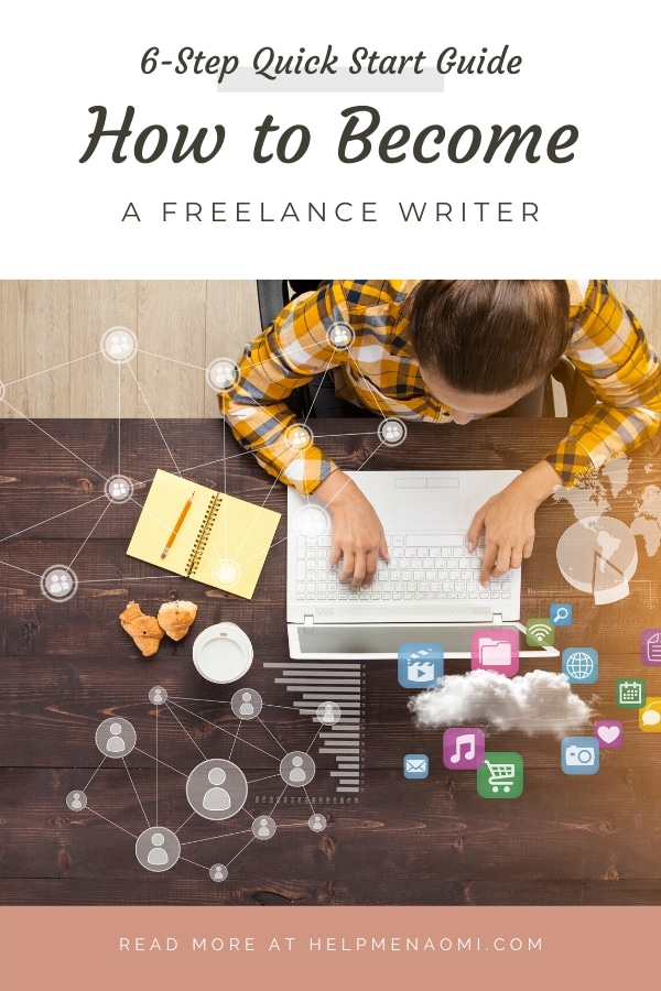 How to Become a Freelance Writer blog title overlay