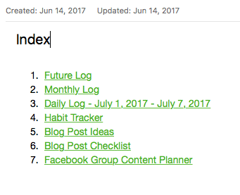 Evernote Screenshot Index - Change-to-Index