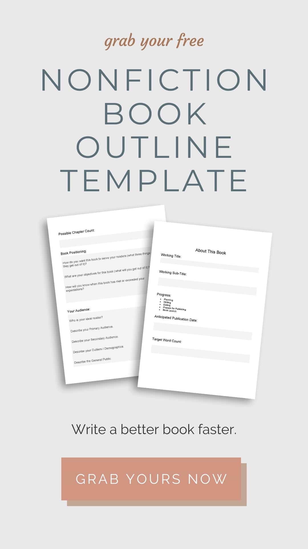 10 Nonfiction Book Outline Template Template Free Download